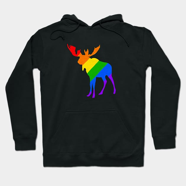 Pride Moose Hoodie by DashingGecko